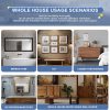 TIANLDD Black Wood Grain Self Adhesive Wallpaper Border-5