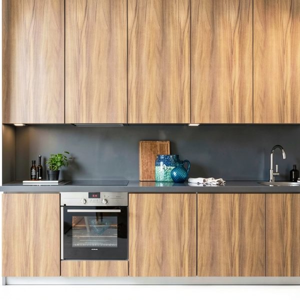 COSNIGHT Brown Peel and Stick Wallpaper Waterproof PVC Retro-2