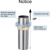 uxcell Faucet Extension Shank Stainless Steel Mounting Kit-3
