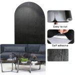 Vinjiasin Black Wood Grain Wallpaper Peel Stick Waterproof-1