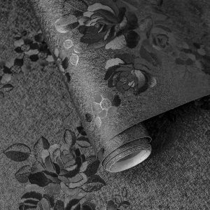 Lativo Black Self Adhesive Wallpaper Vinyl Space Design-0