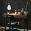 Lativo Black Self Adhesive Wallpaper Vinyl Space Design-3