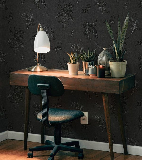 Lativo Black Self Adhesive Wallpaper Vinyl Space Design-3