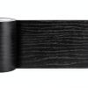 TIANLDD Black Self Adhesive Wallpaper Border Wood Grain-2