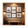 TIANLDD Black Self Adhesive Wallpaper Border Wood Grain-5