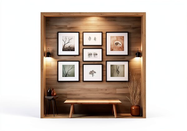 TIANLDD Black Self Adhesive Wallpaper Border Wood Grain-5