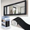TIANLDD Black Wood Grain Self Adhesive Wallpaper Border-0