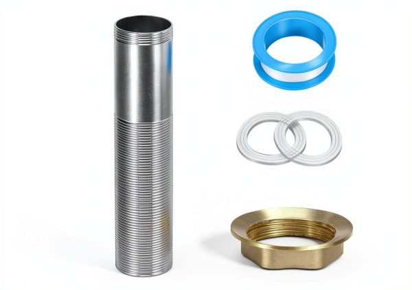 Stainless Steel Faucet Extension Tube uxcell 6 Inch-1