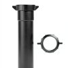 Westbrass Black Poly Faucet Extension Tube 1-1/2" x 6" Slip Joint-1