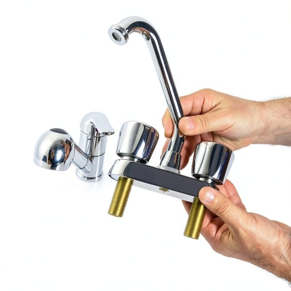 Faucet Extension Shank uxcell Steel Mount-4