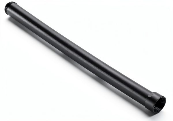 gotonovo 16 Inch Shower Extension Tube Matte Black Brass Tub Mount-0