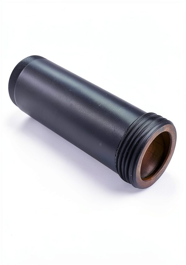 Gotonovo Matte Black Shower Faucet Extension Tube 12 Inch Brass Bar-2