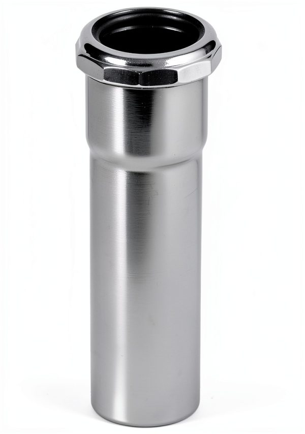 EZ-FLO Faucet Extension Tube 1-1/4 in x 12 in Chrome 22-Gauge Brass-0