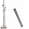 Gotonovo Brass Shower Faucet Extension Tube 12‑Inch Brushed Nickel-4