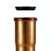 Fipoque 8 Inch Brass Slip Joint Extension Tube 18 Gauge Brushed Gold-6