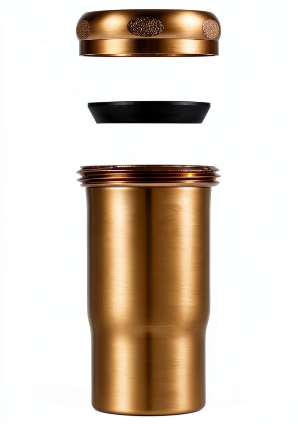 Fipoque 8 Inch Brass Slip Joint Extension Tube 18 Gauge Brushed Gold-6