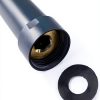 Gotonovo Matte Black Shower Faucet Extension Tube 12 Inch Brass Bar-1