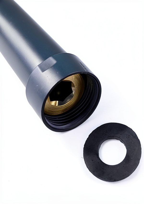 Gotonovo Matte Black Shower Faucet Extension Tube 12 Inch Brass Bar-1