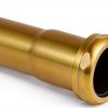 Fipoque 8 Inch Brass Slip Joint Extension Tube 18 Gauge Brushed Gold-1