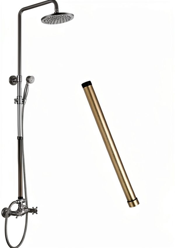 Gotonovo Brass Faucet Extension Tube 12‑Inch Antique Brass-3