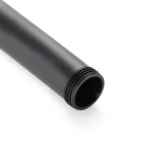 gotonovo 16 Inch Shower Extension Tube Matte Black Brass Tub Mount-2