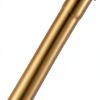 Fipoque 8 Inch Brass Slip Joint Extension Tube 18 Gauge Brushed Gold-4