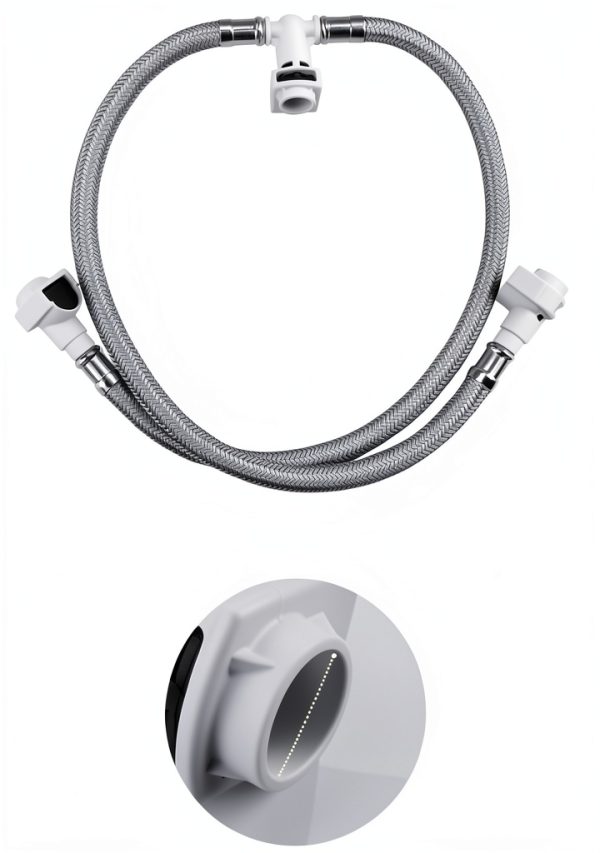 Bathroom Faucet Hose 114299 Silver for Moen by Hugexpen Braided-2