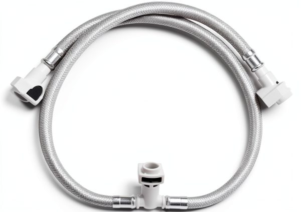 Bathroom Faucet Hose 114299 Silver for Moen by Hugexpen Braided-0