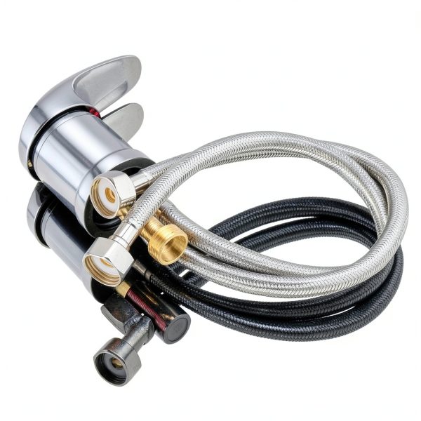 Salon Shampoo Bowl Faucet LukLoy Chrome Replacement 32in Pull-Out-2