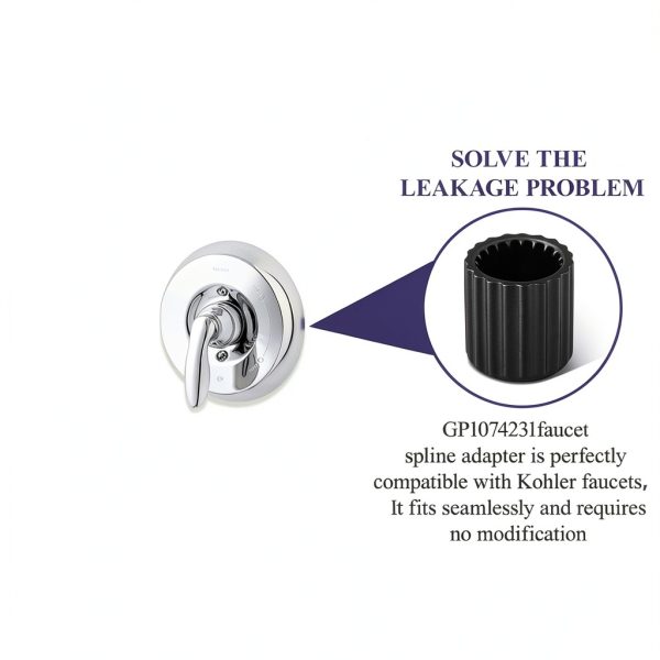 GP1074231 Kohler Faucet Spline Adapter Set 2pcs Matte Black Javiix-2