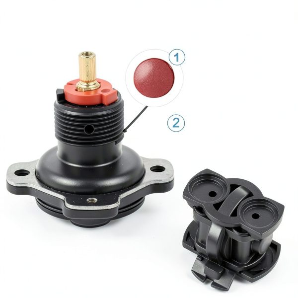 1307346 Mixer Cap & GP800820 Cartridge Kit by Edifla – Brass Black-3