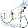 Shampoo Bowl Faucet Femitu Kit Vacuum Breaker & Sprayer Hose – Silver-4